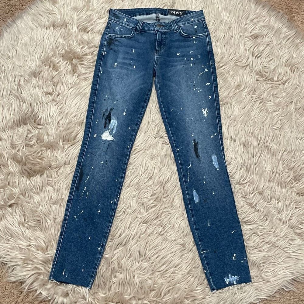 SIWY paint splatter jeans size 25